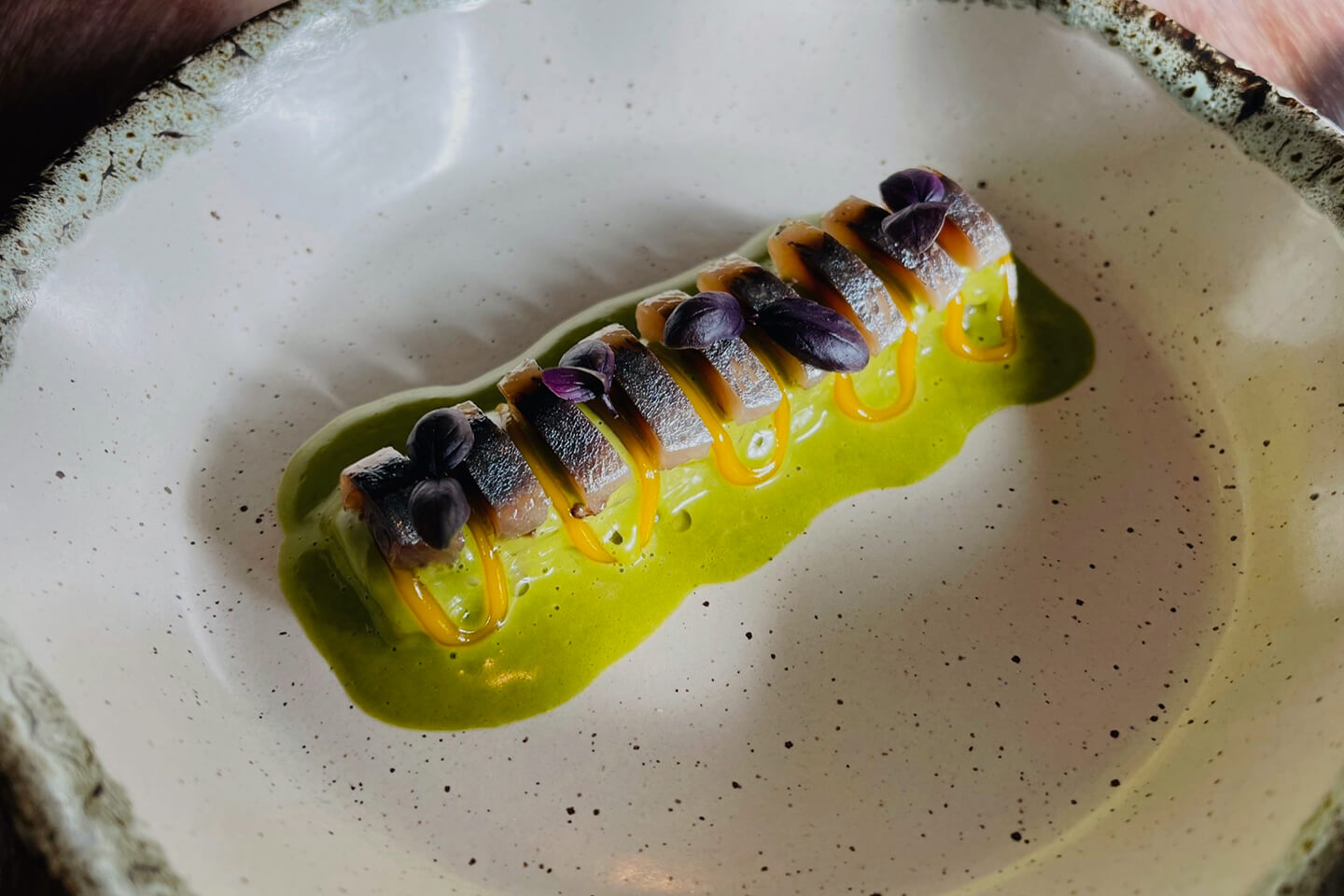 Photograph of a dish served at Back, a Michelin Starred restaurant in Marbella, Spain | Credit: https://www.backrestaurante.com/